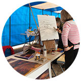 Art Demonstrations with Featured Artists demonstrators